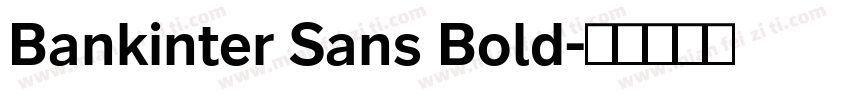 Bankinter Sans Bold字体转换